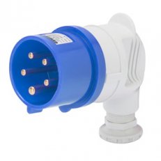 Gewiss GW60097  Přívodka 90° 3pól.+E 32A 230V 9H IP44