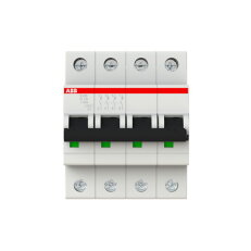 S204-C10 4 fázový jistič 10 A char. C 6kA ABB 2CDS254001R0104