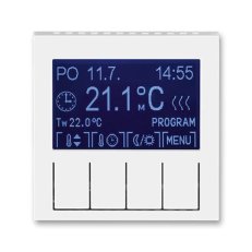 Termostat pokojový programovatelný 3292H-A10301 03 bílá/bílá Levit ABB