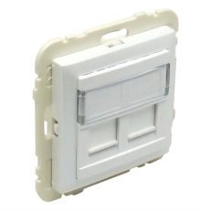 Kryt dvojité datové zásuvky (pro RJ45 konektory) 90442 SGE ledová ELKO EP