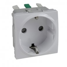 Unica Zásuvka 230V/16A, 2P+PE Schuko, bezšroubová, Polar SCHNEIDER MGU3.057.18