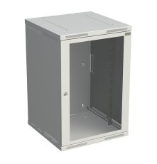 Rozvaděč nástěnný SENSA 18U 500mm, dveře sklo, RAL 7035 SOLARIX 83000189