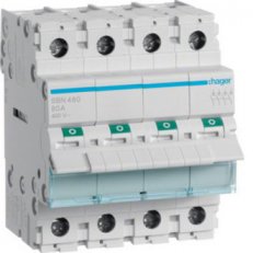 Vypínač 4 pól. 80A /SB480/ HAGER SBN480