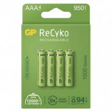 GP nabíjecí baterie ReCyko 1000 AAA (HR03) 4PP /1032124100/ B21114
