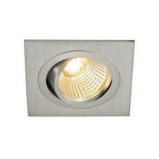 Sada NEW TRIA LED DL SQUARE downlight kartáč. hliník 6 W 38° 2700K SLV 113886