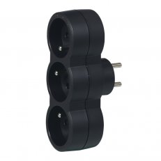 ADAPTÉR ČEL. 3X2P+T 16A,ČERNÁ. LEGRAND 050508