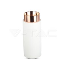 GU10 Fitting Gypsum Metal With Matt Rose Gold Bottom, VT865 V-TAC SKU3113