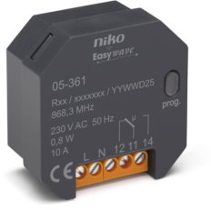 RF mini-přijímač 1-přepínací kontakt (6 RF) NIKO 05-361
