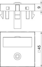 OBO 6104946 multimed.nosič audio držák MTG-MK L RW1