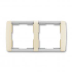 ELEMENT Dvojrámeček vodorovný slonová kost/led. bílá ABB 3901E-A00120 21