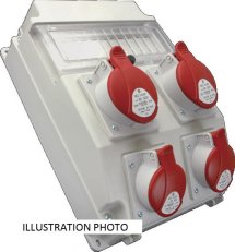 Zásuvková rozvodnice 4x1653, 11 modulové okénko, IP54 ROS 11/x-03