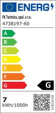 LED pásek 96LED/m 3528 IP20 6000-6500 K bílá 12V 20m FK TECHNICS 4738197-60