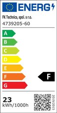 LED pásek 176LED/m, 2835, IP65, 4000-4300K, bílá, 24V, 5m FK TECHNICS 4739205-60