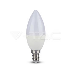 LED žárovka V-TAC 5.5W E14 C37 svíčka 6400K CRI95+ , VT-2226