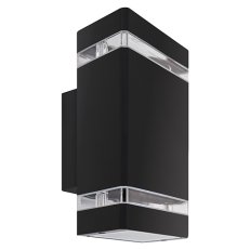 Nástěnná venkovní lampa BRUNO 2xGU10 D max. 2x35W IP54 černá Ideus 04007
