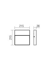 Nástěnné svítidlo EVEN AP L LED SMD 9W IP54 MW 3000K REDO 9627