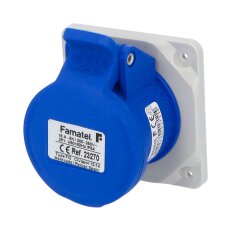 Vestavná zásuvka IP44/230V/16A/3P 6h, přímá - SpeedPRO FAMATEL 23270
