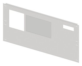 Přední panel s výřezy a PVC krytem, šířk