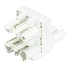 rozvodný blok h- kus 1/2, 3-pól, gesis, bílý WIELAND 92.030.6053.0