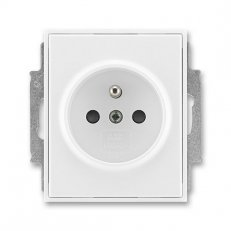 ABB Element,Time 5518E-A02359 03 Zásuvka jednonásobná s ochranným kolíkem