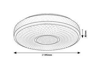 SEDONA2 LED 24W IP20 černá 4000K 1680lm RABALUX 71137