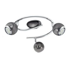 Bodové svítidlo BIMEDA 3xGU10-LED černý nikl/chrom 8,4W IP20 EGLO 31007