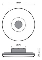 Přisazené svítidlo ZETA 1 FP 31W IP40 4K DALI PMMA černá OSMONT ZET60503