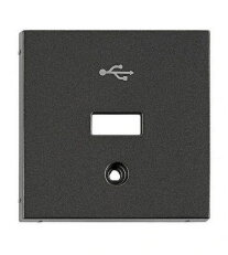 Kryt průchozí USB zásuvky, antracit SCHRACK EV114056--