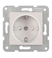 Zásuvka SCHUKO bezpečnostní clonka, šroubové svorky,stříbrná SCHRACK EV121204--