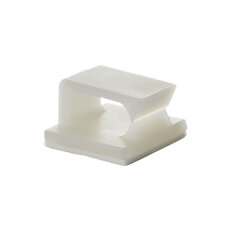 Samolepící příchytka, materiál Nylon66, 94V-2, samozhášecí. Průměr otvoru 11x5mm