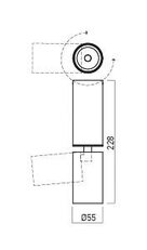 XPIPE ADJ. SURF. PROJ. 1x15W 220-240V AC