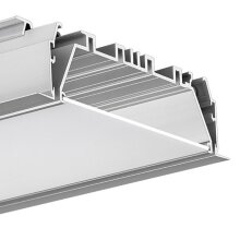 Systém LED hliníkových profil ů do sádrokartonu MOD-KOL-100 2m, stříbrná