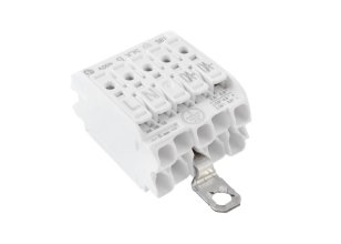 Svorkovnice SLK 5/5 E-SCHR (L-N-E-DA+DA-) pro svítidla PC bílá Eleman 1001635