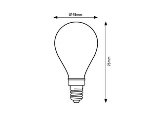 Světelný zdroj Filament LED, E14 G45, 4W, 350lm, 2700K RABALUX 79137