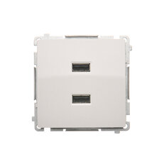 Dvojitá USB nabíječka 2.1 A, 5V DC, 230V, bílá BMC2USB.01/11