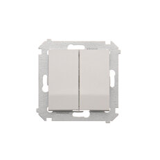 Přepínač dvojitý střídavý, řazení 6+6, 10AX, 250V~ bílá DW6/2.01/X/11