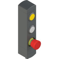 Ovládací jednotka BN 3 prvky (konfigurace A68) Konektor M12,12 pólů, IP65