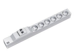 Bachman 333.412 19'' 1U 6xCEE7/3 1xCB power 2,0m CEE7/7