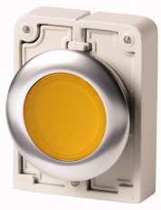 Eaton M30I-FDRL-Y Prosvětlená ovládací hlavice, aretace, kroužek nerez, žlutá