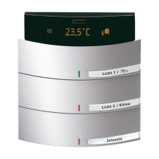 ABB KNX Triton prvek ovládací 3-/6nás s IR hliníková stříbrná 6321/38-83-500