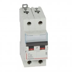 DX3 JISTIČ, 2 PÓLOVÝ, CHAR. C,32A 10000A/16KA LEGRAND 409205