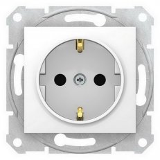 Sedna Zásuvka Schuko 2P+PE, clonky, bezšroubová, Polar SCHNEIDER SDN3001721