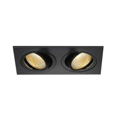 Downlight NEW TRIA 2 DL SQUARE černé matné 2x 6W 38° 2700K vč.ovladače