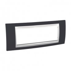Unica Allegro Krycí rámeček šestimodulový, Slate/Polar SCHNEIDER MGU6.106.877