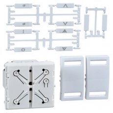 KNX Unica multifunkční tlačítko 2-nás., polar SCHNEIDER MGU3.531.18