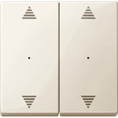 Kryty pro 2-násobný tlač. modul, 2xšipky, White, System M SCHNEIDER MTN619744