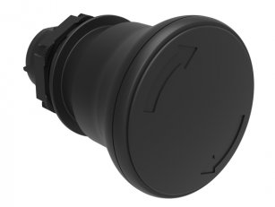 Lovato LPCB6342 Plastová hlavice s hřibovým knoflíkem 40mm černá