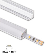 Rohový hliníkový profil RB, 8x8mm, mléčný difuz., 1m MCLED ML-761.002.74.1