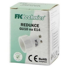 Redukce-objímka pro LED žárovky GU10 na E14 FK TECHNICS 5000402-02