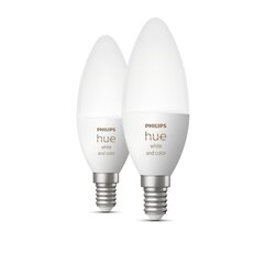 Philips Hue White and Color Ambiance LED žárovka svíčka 470lm E14 RGB (2ks)